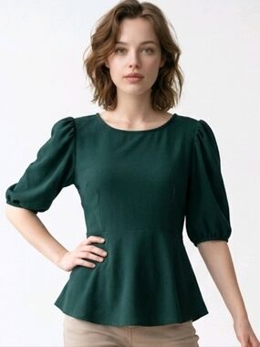 Elegant Green Women's Top